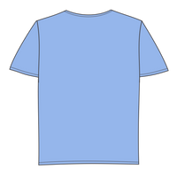 Gildan Youth Performance® T-Shirt, Carolina Blue, Youth Back view