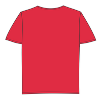 Gildan Youth Performance® T-Shirt, Red, Youth Back view