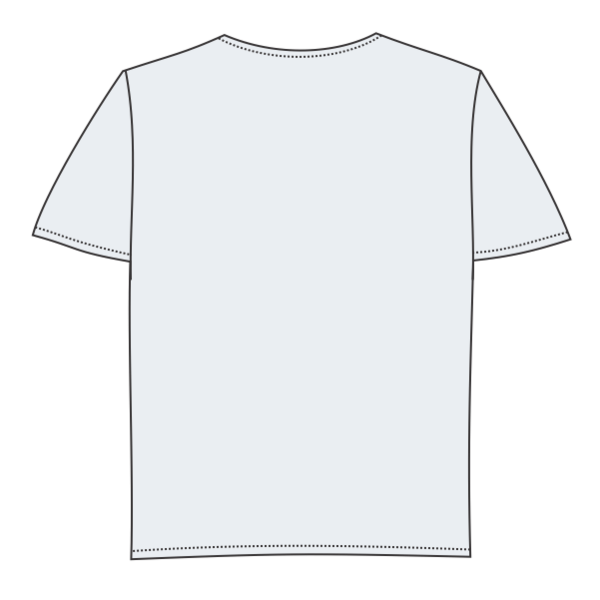 Gildan Youth Performance® T-Shirt, White, Youth Back view