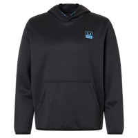 HUK Men's Coldfront+ Performance Hooded Sweatshirt, Heather Black, Front view