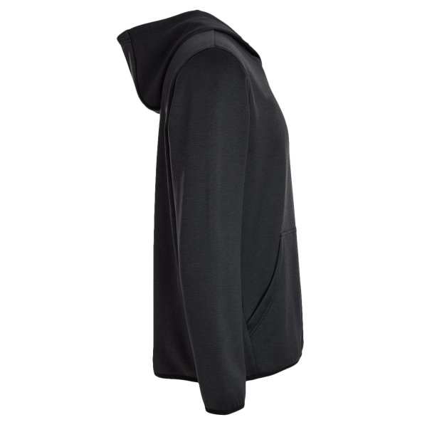 HUK Men's Coldfront+ Performance Hooded Sweatshirt, Heather Black, Right Sleeve view
