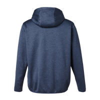 HUK Men's Coldfront+ Performance Hooded Sweatshirt, Naval Academy Heather, Back view