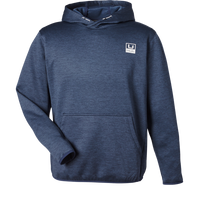 HUK Men's Coldfront+ Performance Hooded Sweatshirt, Naval Academy Heather, Front view