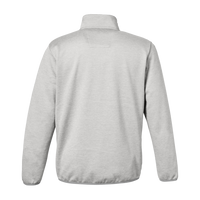 HUK Men's Coldfront+ Quarter-Zip Pullover, Harbor Mist Heather, Back view