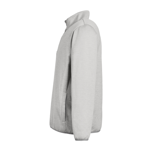 HUK Men's Coldfront+ Quarter-Zip Pullover, Harbor Mist Heather, Left Sleeve view