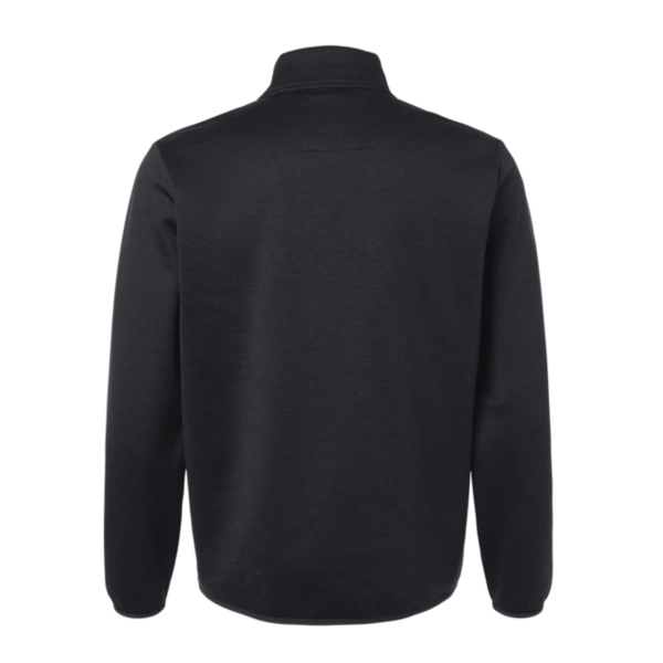 HUK Men's Coldfront+ Quarter-Zip Pullover, Heather Black, Back view