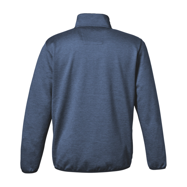 HUK Men's Coldfront+ Quarter-Zip Pullover, Naval Academy Heather, Back view