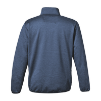 HUK Men's Coldfront+ Quarter-Zip Pullover, Naval Academy Heather, Back view