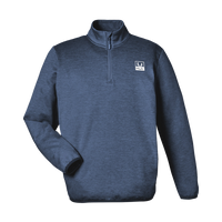 HUK Men's Coldfront+ Quarter-Zip Pullover, Naval Academy Heather, Front view