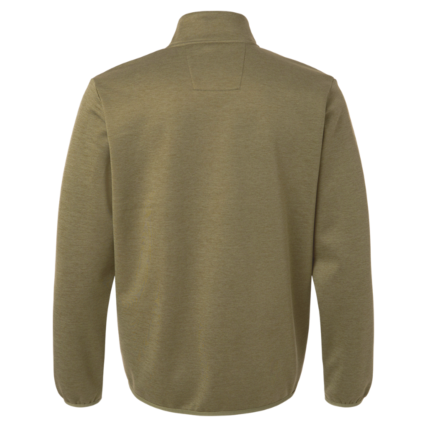 HUK Men's Coldfront+ Quarter-Zip Pullover, Overland Heather, Back view