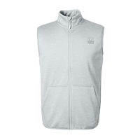 HUK Men's Coldfront+ Vest, Harbor Mist Heather, Front view