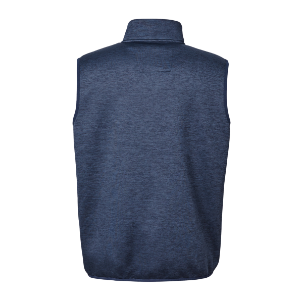 HUK Men's Coldfront+ Vest, Naval Academy Heather, Back view