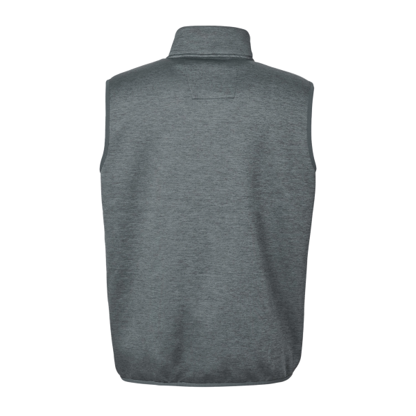 HUK Men's Coldfront+ Vest, Volcanic Ash Heather, Back view