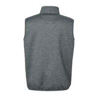 HUK Men's Coldfront+ Vest, Volcanic Ash Heather, Back view