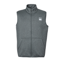 HUK Men's Coldfront+ Vest, Volcanic Ash Heather, Front view