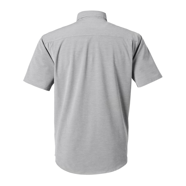 HUK Men's Kona Solid Shirt, Harbor Mist, Back view