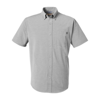 HUK Men's Kona Solid Shirt, Harbor Mist, Front view