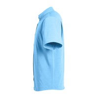 HUK Men's Kona Solid Shirt, Marolina Blue, Left Sleeve view