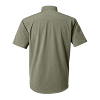HUK Men's Kona Solid Shirt, Moss, Back view