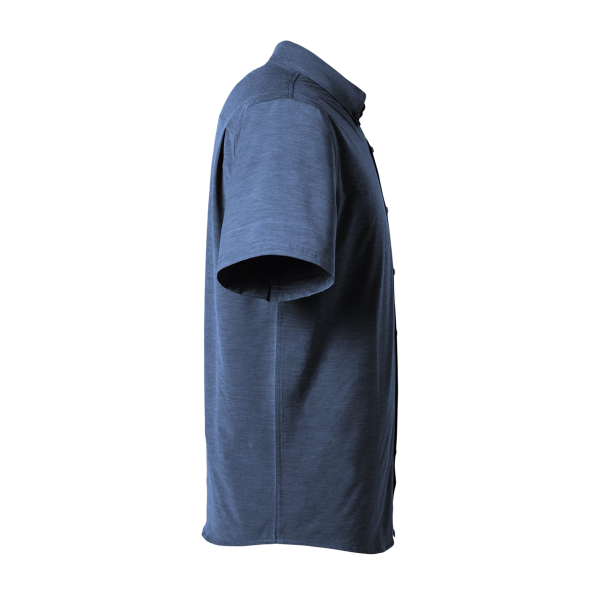 HUK Men's Kona Solid Shirt, Naval Academy, Right Sleeve view