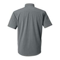 HUK Men's Kona Solid Shirt, Volcanic Ash, Back view