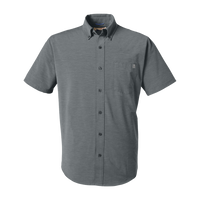 HUK Men's Kona Solid Shirt, Volcanic Ash, Front view