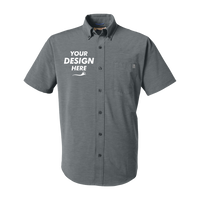 HUK Men's Kona Solid Shirt, Volcanic Ash, Front view, Mockup