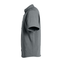 HUK Men's Kona Solid Shirt, Volcanic Ash, Left Sleeve view