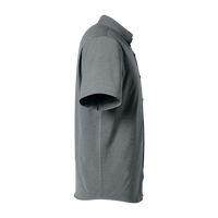 HUK Men's Kona Solid Shirt, Volcanic Ash, Right Sleeve view