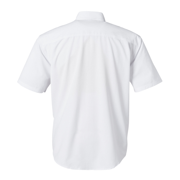 HUK Men's Kona Solid Shirt, White, Back view