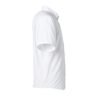 HUK Men's Kona Solid Shirt, White, Right Sleeve view