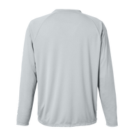 HUK Men's LoPro Pursuit Long Sleeve T-Shirt, Harbor Mist, Back view