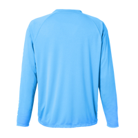 HUK Men's LoPro Pursuit Long Sleeve T-Shirt, Marolina Blue, Back view