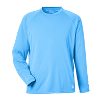 HUK Men's LoPro Pursuit Long Sleeve T-Shirt, Marolina Blue, Front view