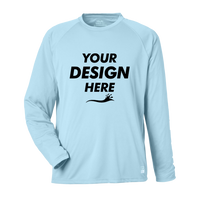 HUK Men's LoPro Pursuit Long Sleeve T-Shirt, Plein Air, Front view, Mockup