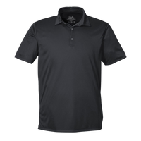 HUK Men's Pursuit Performance Polo, Black, Front view