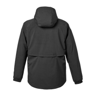 HUK Men's Rover Rain Jacket, Black, Back view