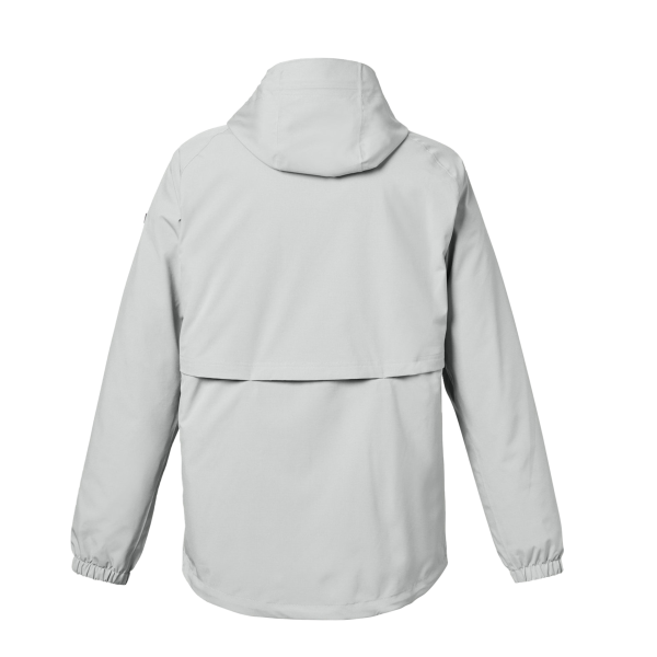 HUK Men's Rover Rain Jacket, Harbor Mist, Back view