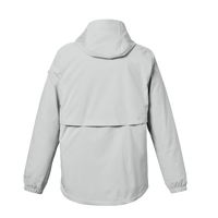 HUK Men's Rover Rain Jacket, Harbor Mist, Back view