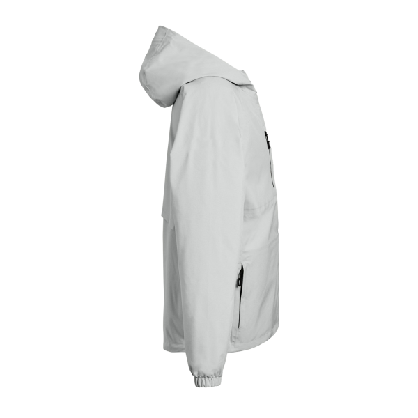HUK Men's Rover Rain Jacket, Harbor Mist, Right Sleeve view