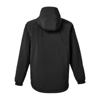 HUK Men's Storm Rain Jacket, Black, Back view