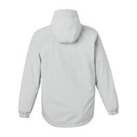 HUK Men's Storm Rain Jacket, Harbor Mist, Back view