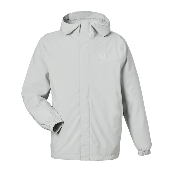 HUK Men's Storm Rain Jacket, Harbor Mist, Front view