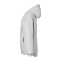 HUK Men's Storm Rain Jacket, Harbor Mist, Left Sleeve view
