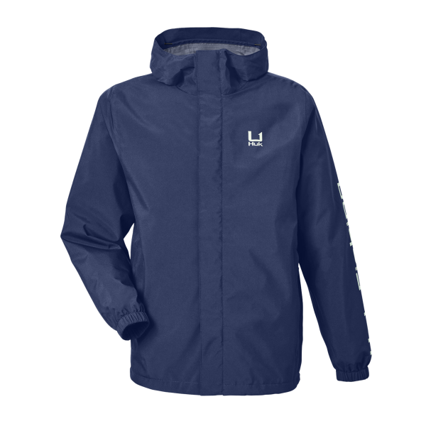 HUK Men's Storm Rain Jacket, Naval Academy, Front view