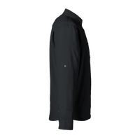 HUK Men's Tide Point Pocket Fishing Shirt, Black, Right Sleeve view