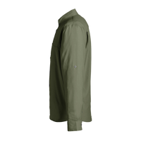 HUK Men's Tide Point Pocket Fishing Shirt, Moss, Left Sleeve view