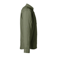 HUK Men's Tide Point Pocket Fishing Shirt, Moss, Right Sleeve view