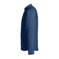 HUK Men's Tide Point Pocket Fishing Shirt, Naval Academy, Left Sleeve view