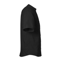 HUK Men's Tide Point Short Sleeve Shirt, Black, Right Sleeve view